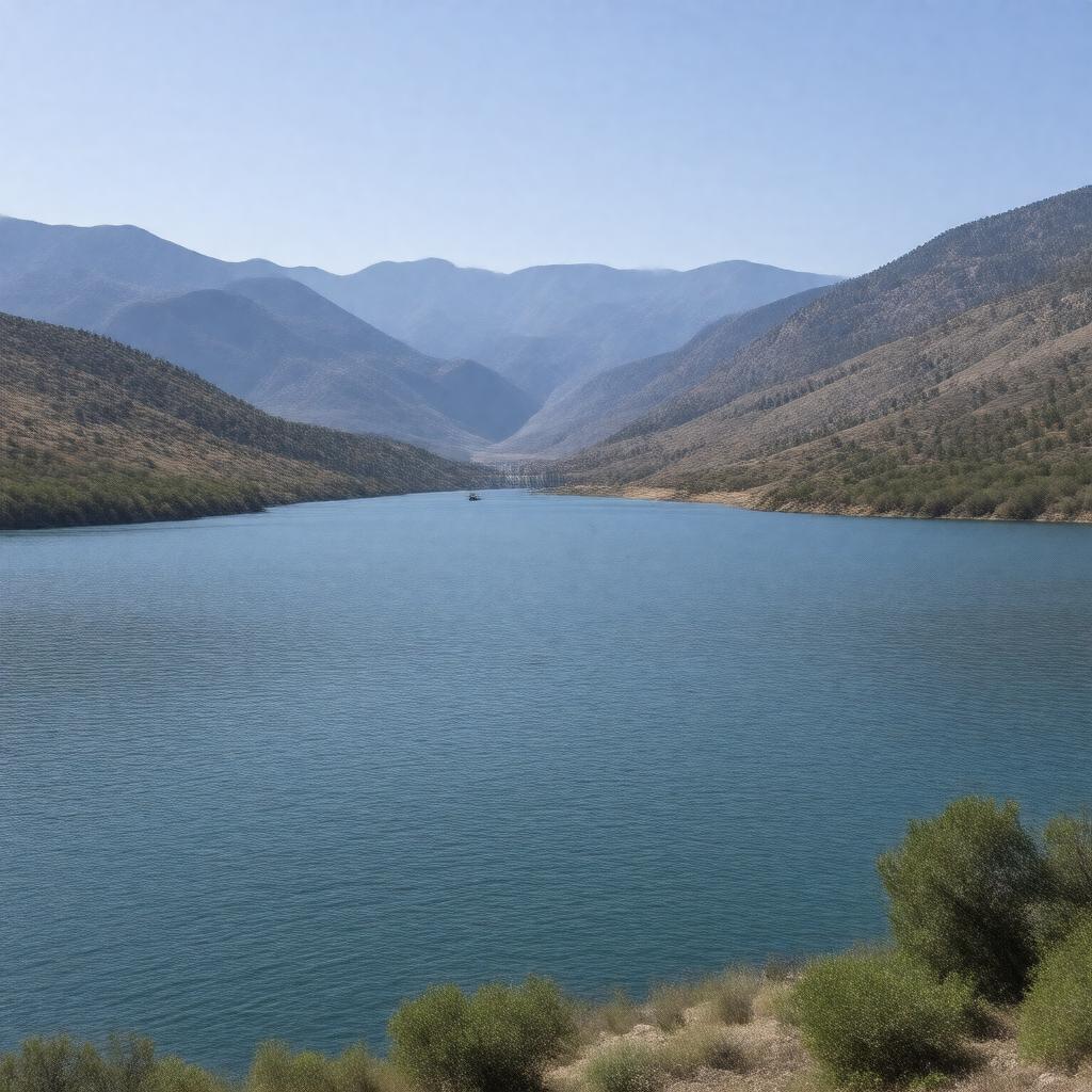 AI-created image of Palisades Reservoir