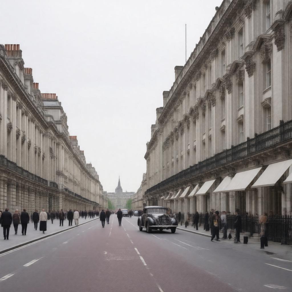 AI-created image of Pall Mall, London, England