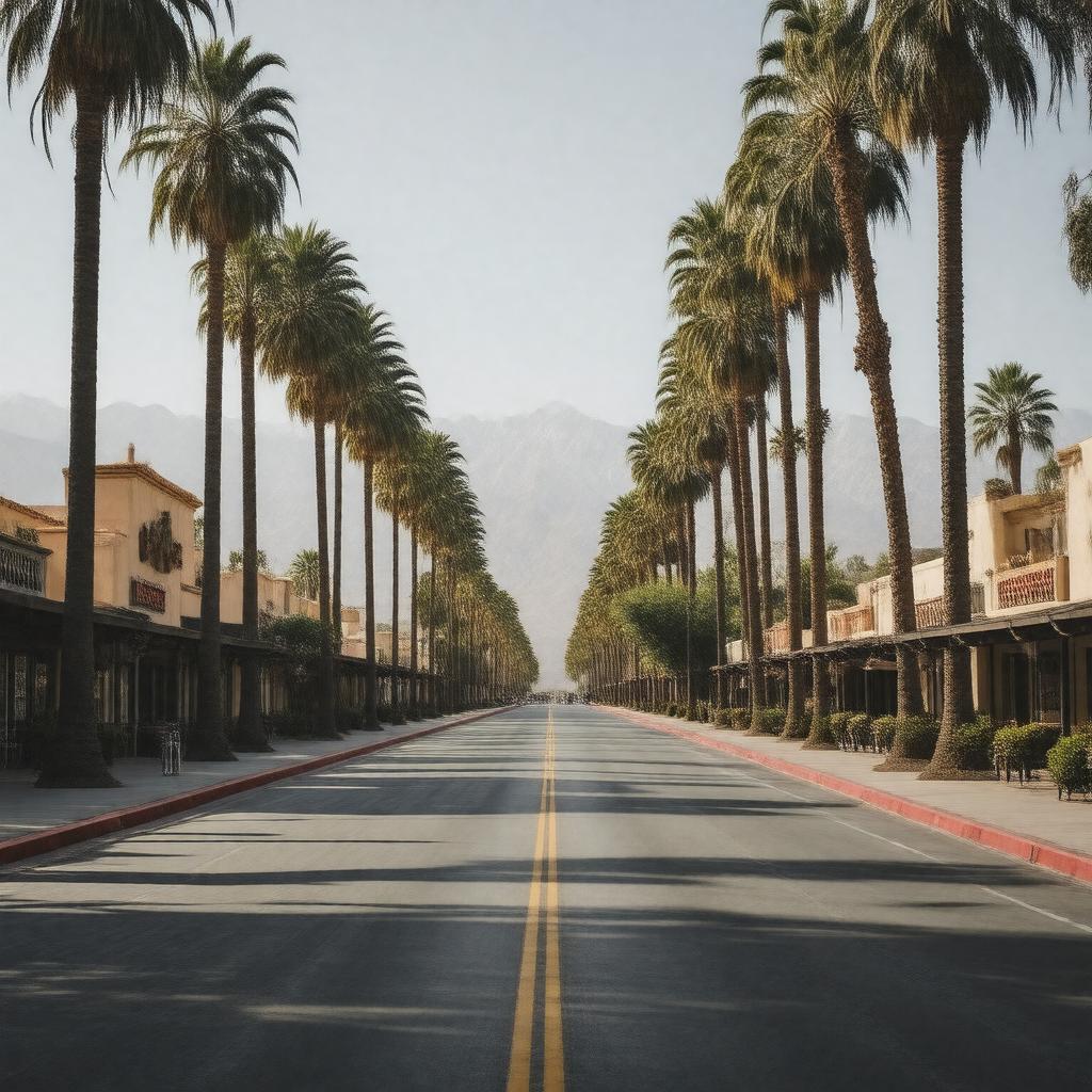 AI-created image of Palm Canyon Drive