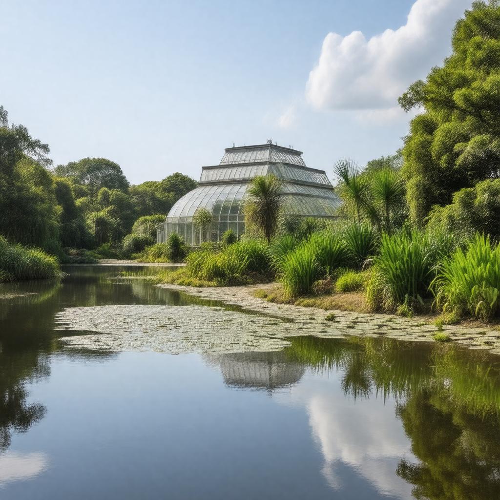 AI-created image of Palm House Pond