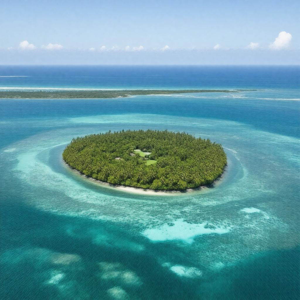 AI-created image of Palm Island