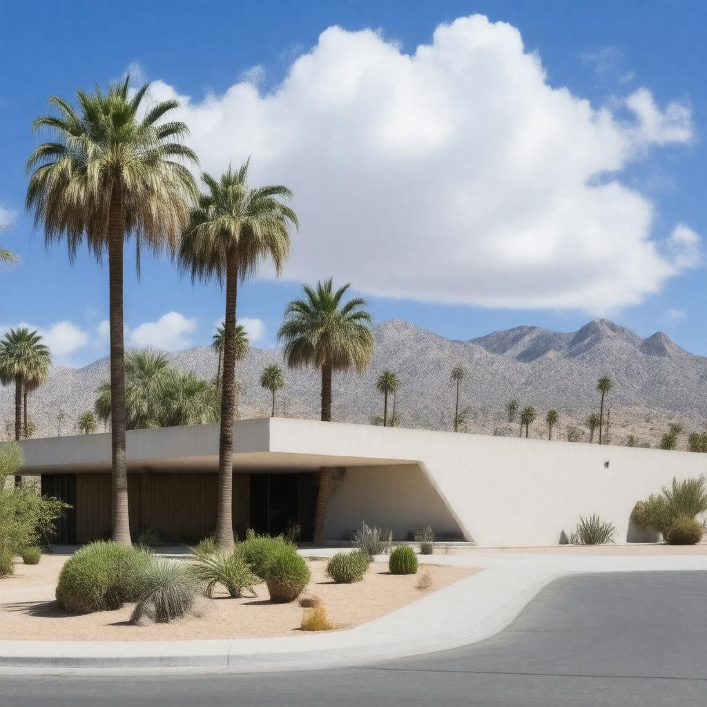 AI-created image of Palm Springs Art Museum
