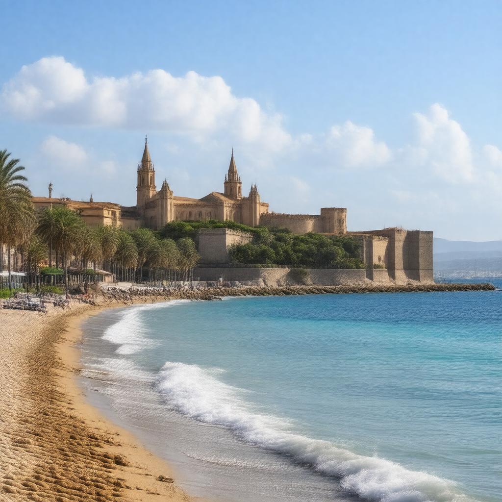 AI-created image of Palma de Mallorca, Spain