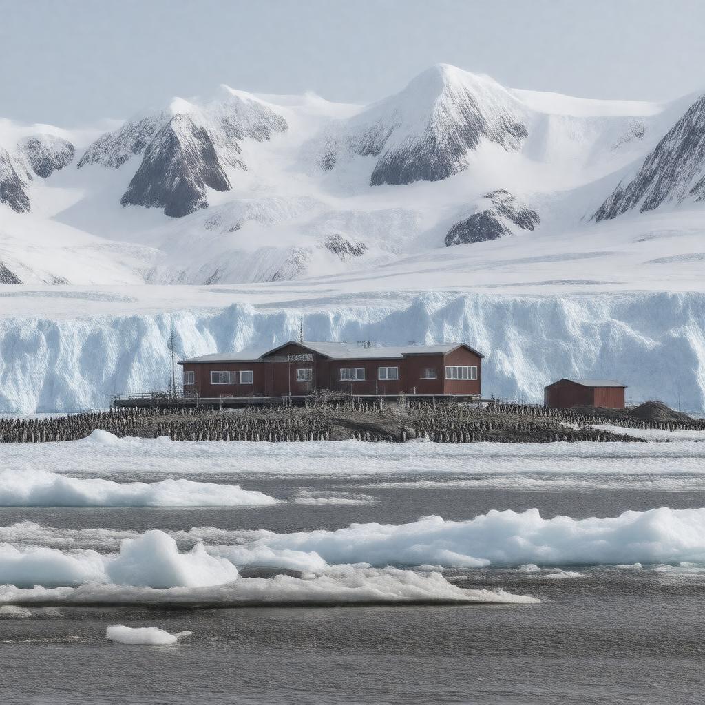 AI-created image of Palmer Antarctica LTER