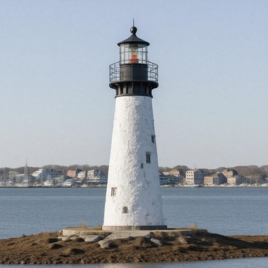 AI-created image of Palmer Island Light
