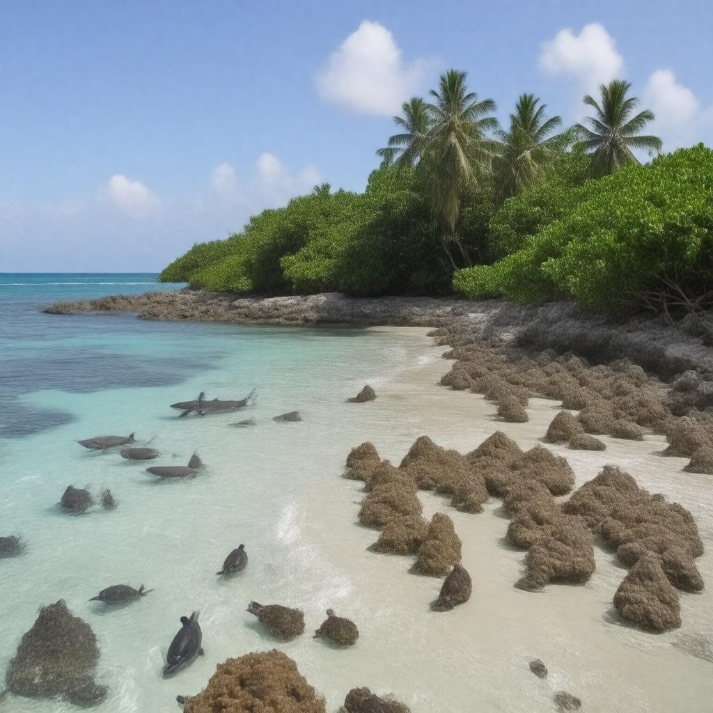 AI-created image of Palmyra Atoll National Wildlife Refuge