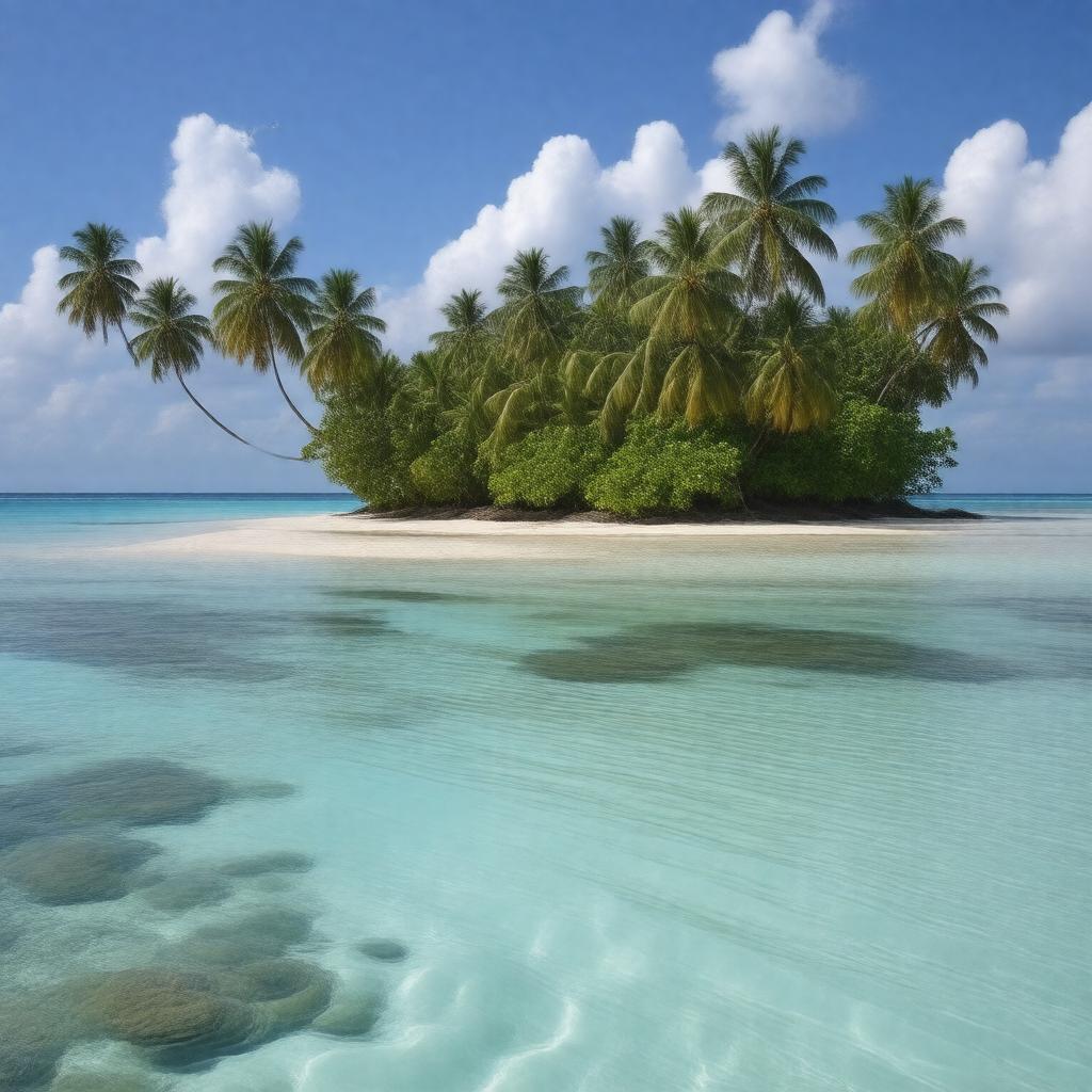 AI-created image of Palmyra Atoll