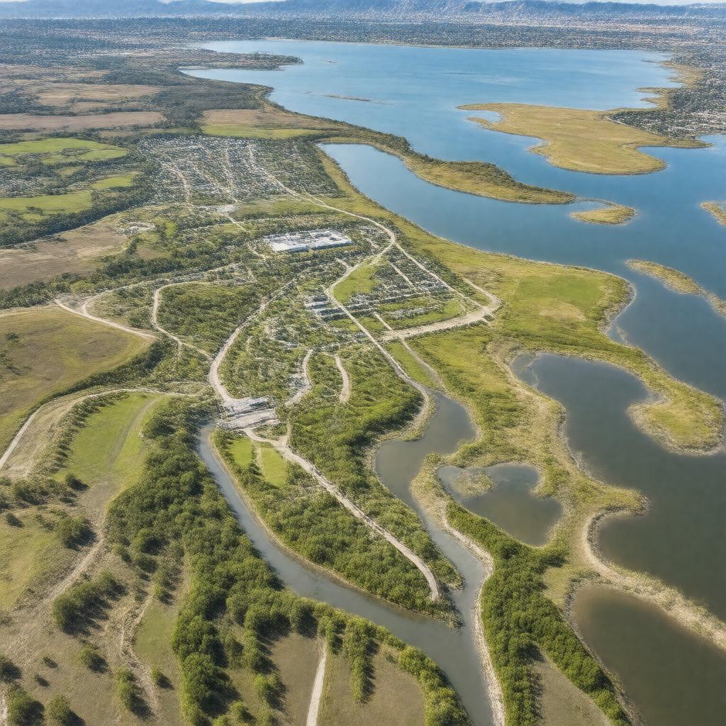 Click to view larger image AI-created image of Palo Alto Baylands Nature Preserve