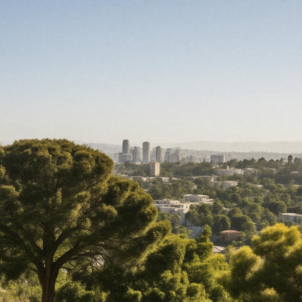 AI-created image of Palo Alto, California, USA