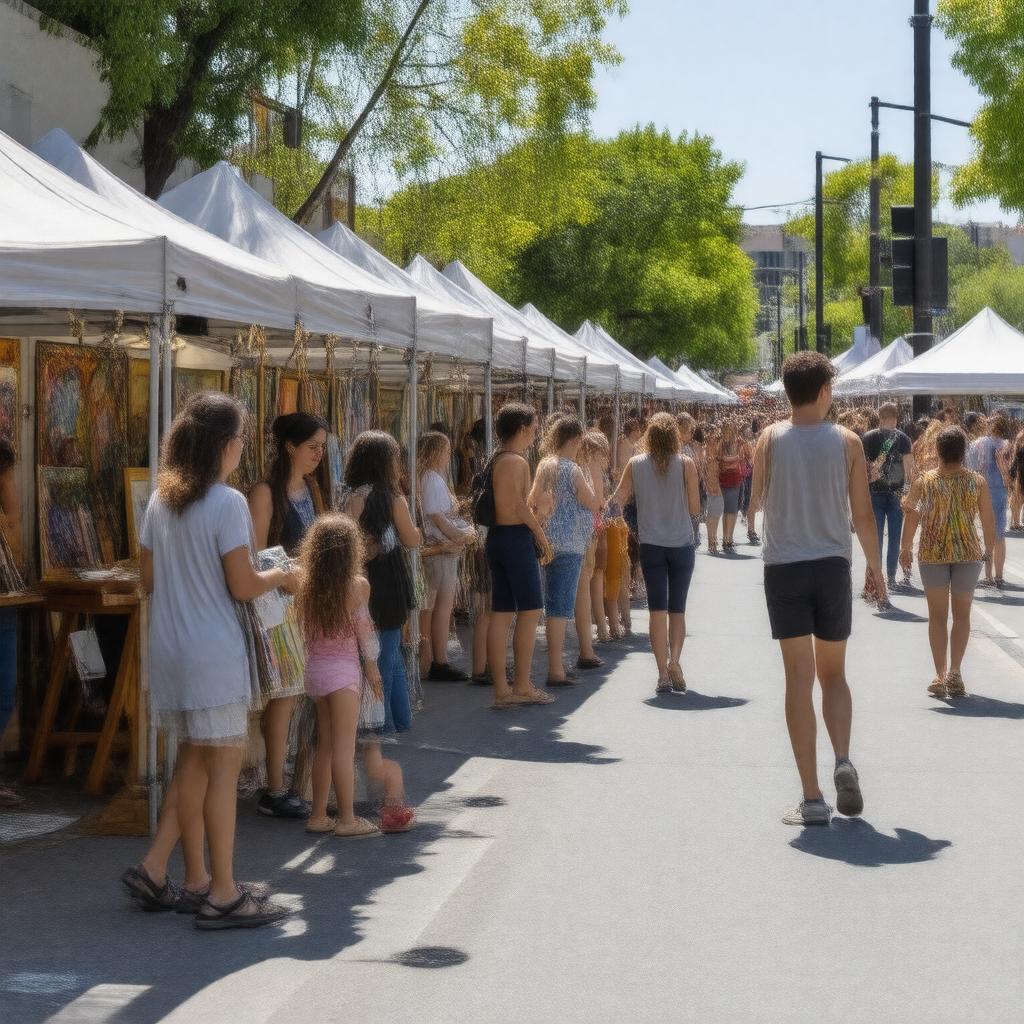 AI-created image of Palo Alto Festival of the Arts