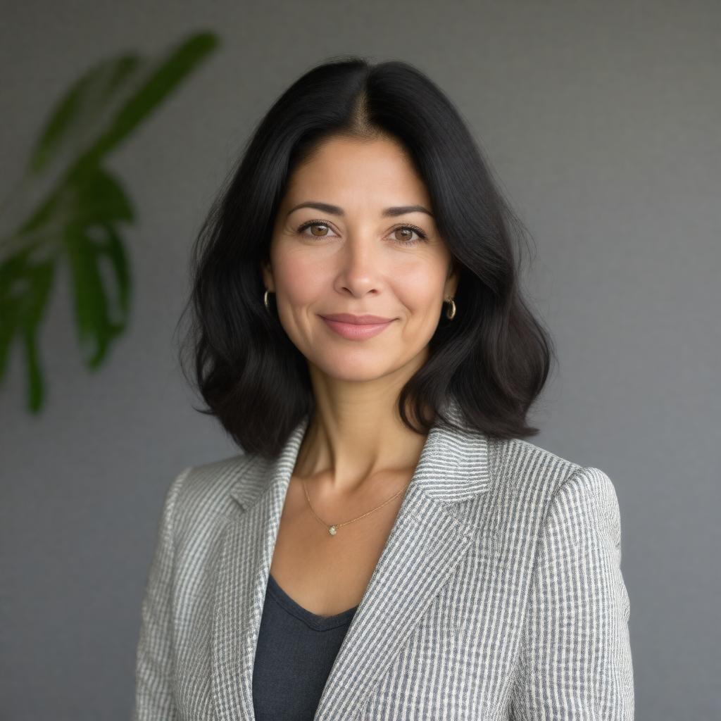 AI-created image of Pam Omidyar
