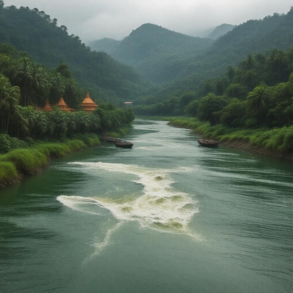 AI-created image of Pamba River