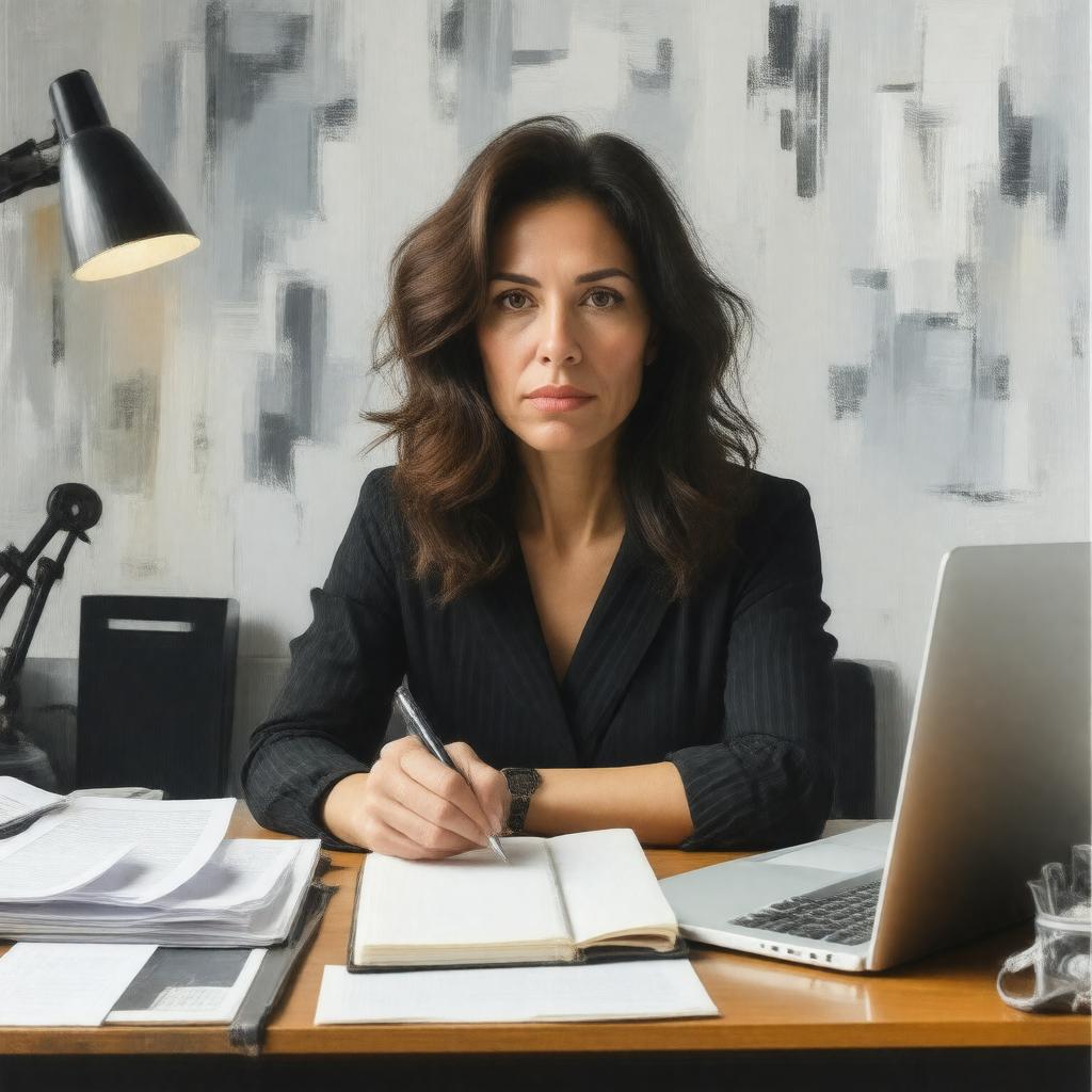 Click to view larger image AI-created image of Pamela Colloff