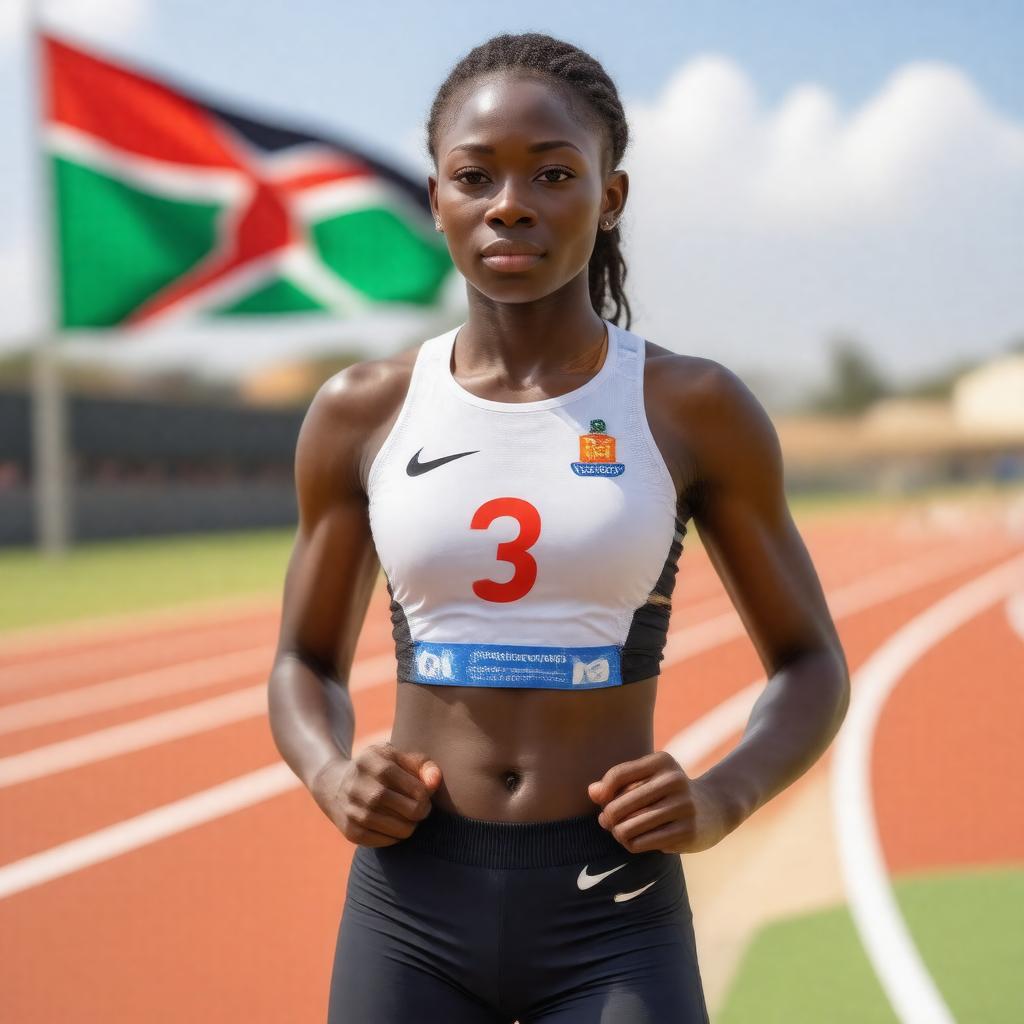 AI-created image of Pamela Jelimo