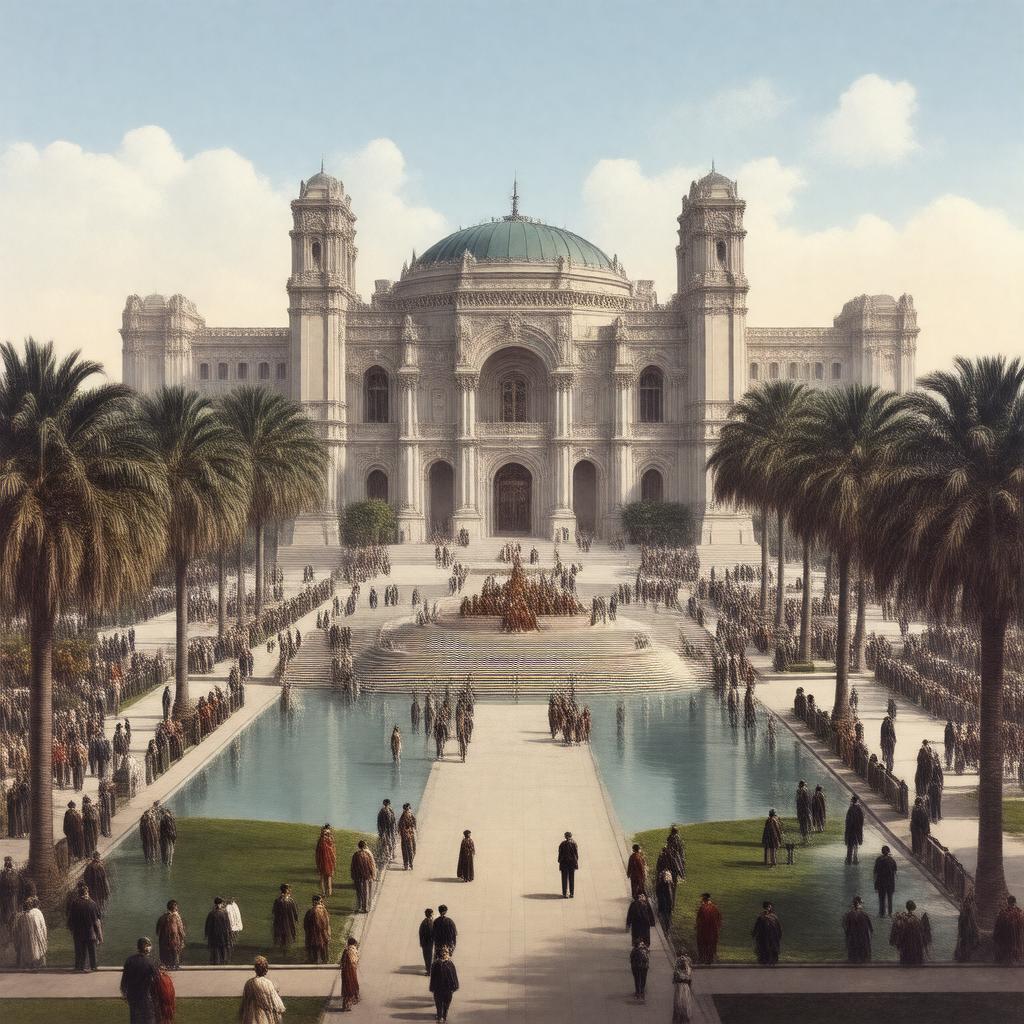 Click to view larger image AI-created image of Panama-Pacific International Exposition