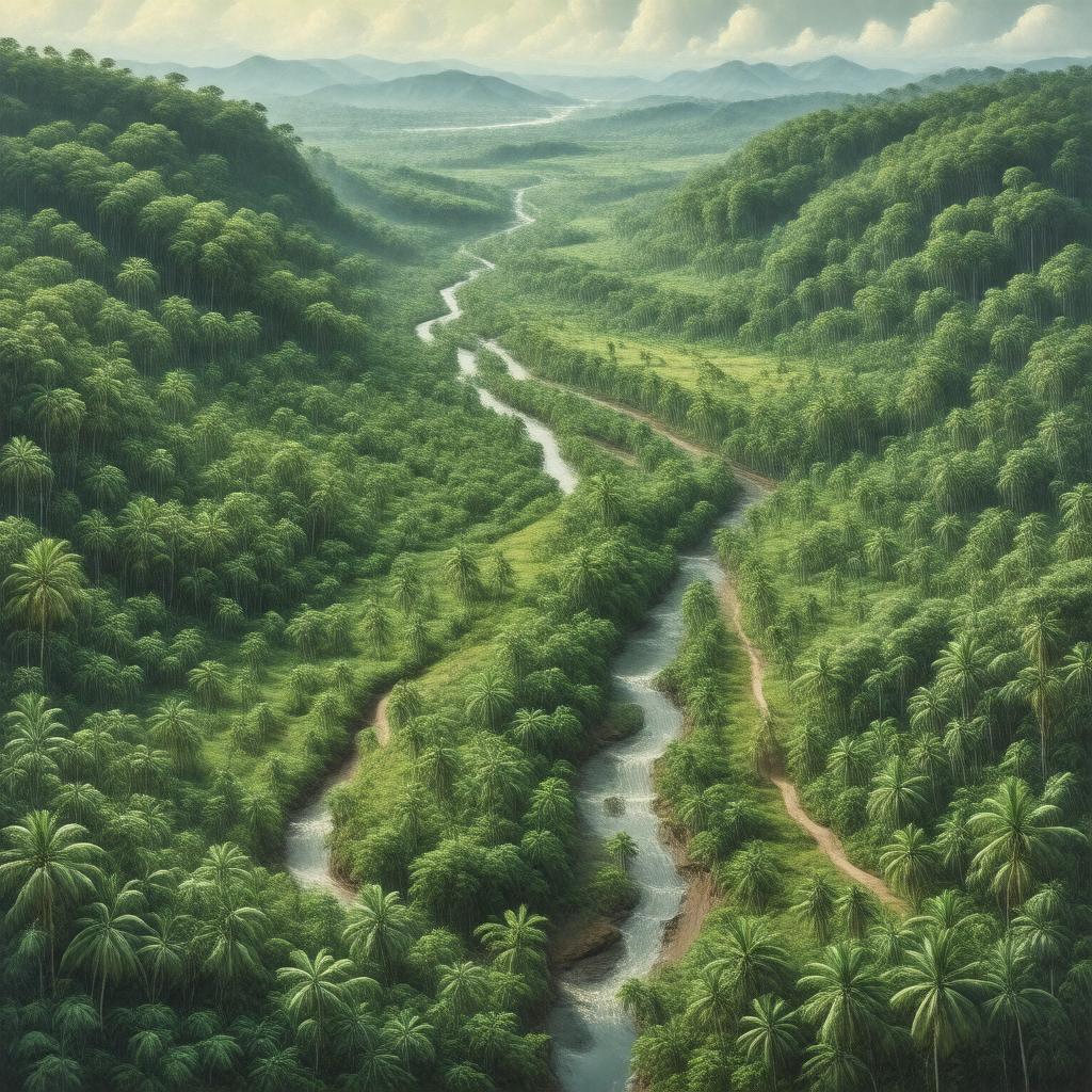 Click to view larger image AI-created image of Panama Canal Watershed Experiment