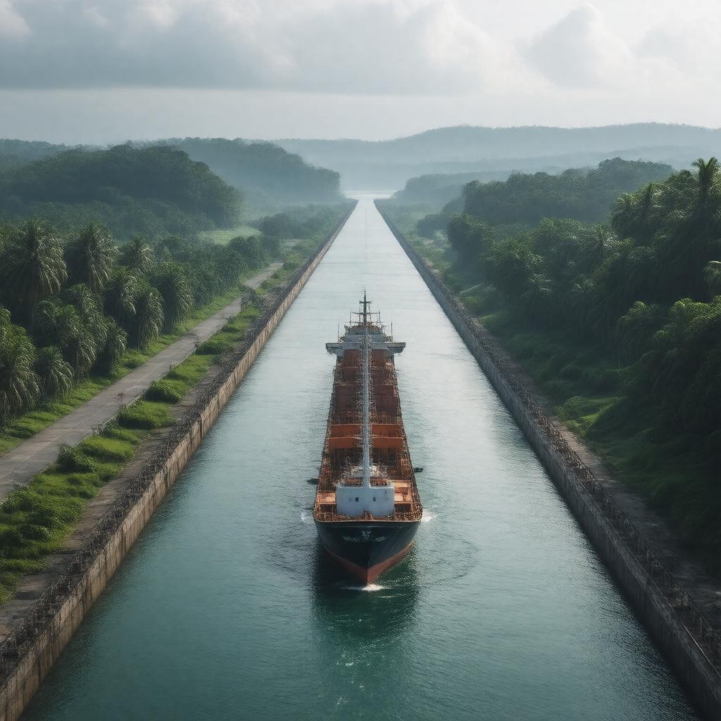 AI-created image of Panama Canal