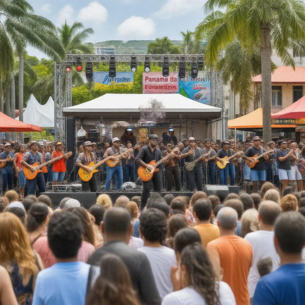 Click to view larger image AI-created image of Panama Jazz Festival