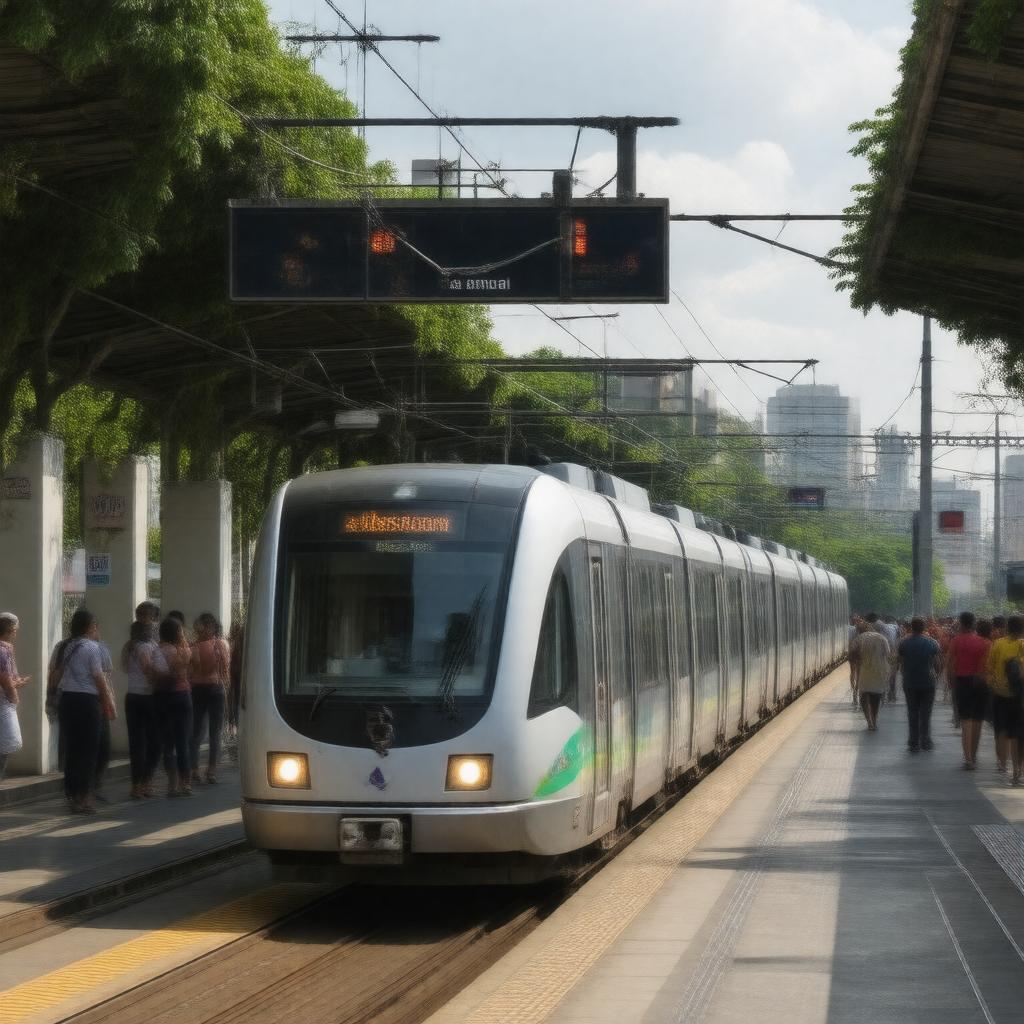 Click to view larger image AI-created image of Panama Metro