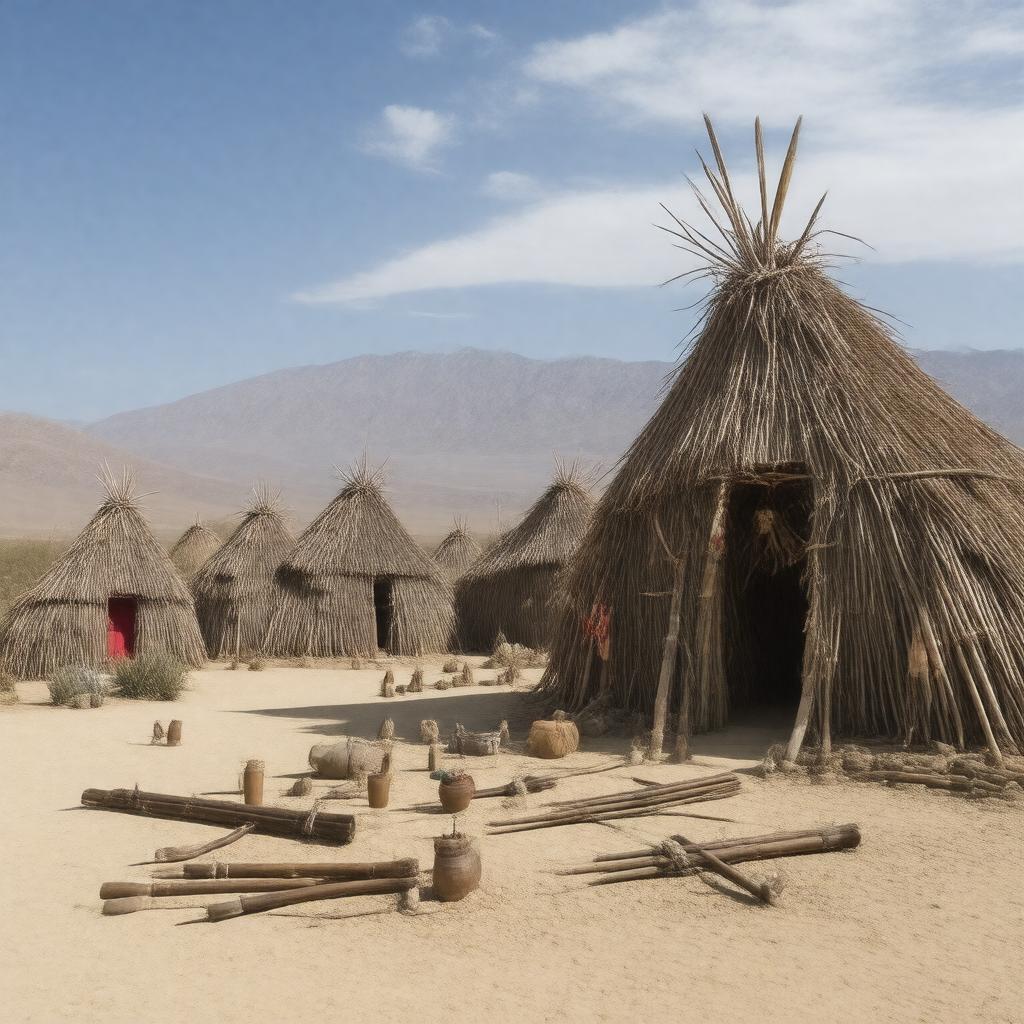 AI-created image of Panamint people