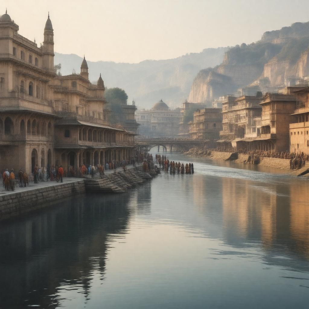 AI-created image of Panchganga Ghat