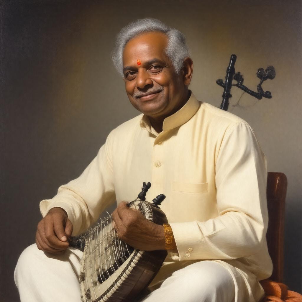 AI-created image of Pandit Bhimsen Joshi