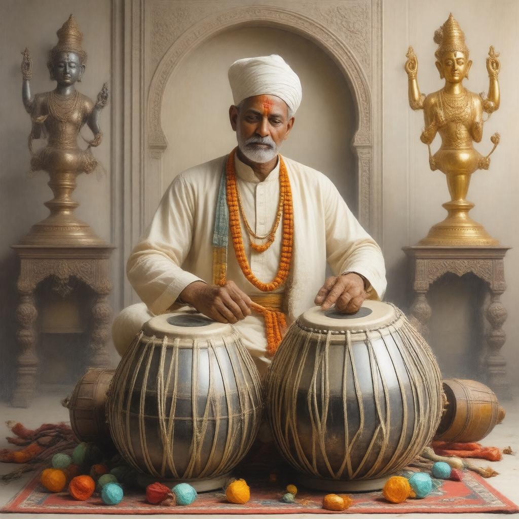 AI-created image of Pandit Kishan Maharaj