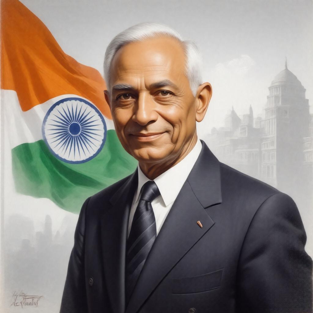 AI-created image of Pandit Nehru