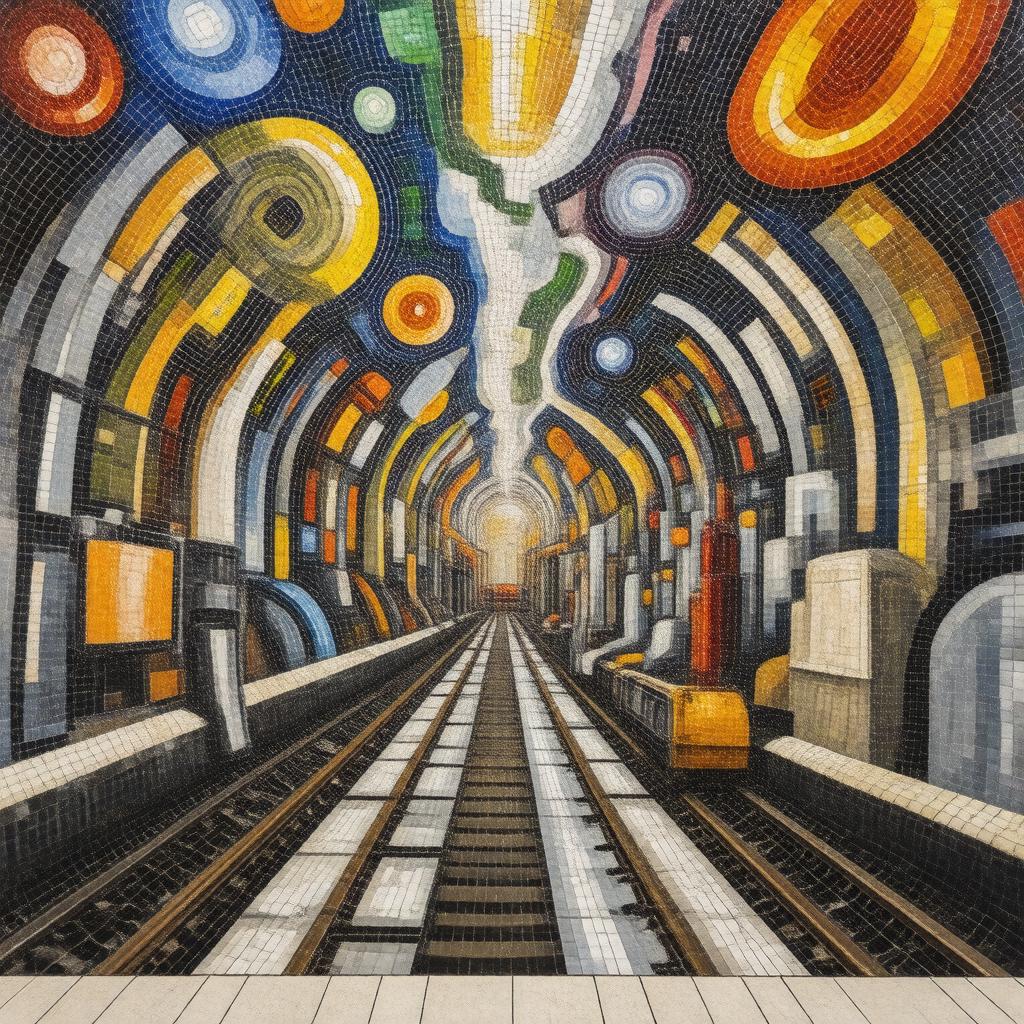 AI-created image of Paolozzi mosaics