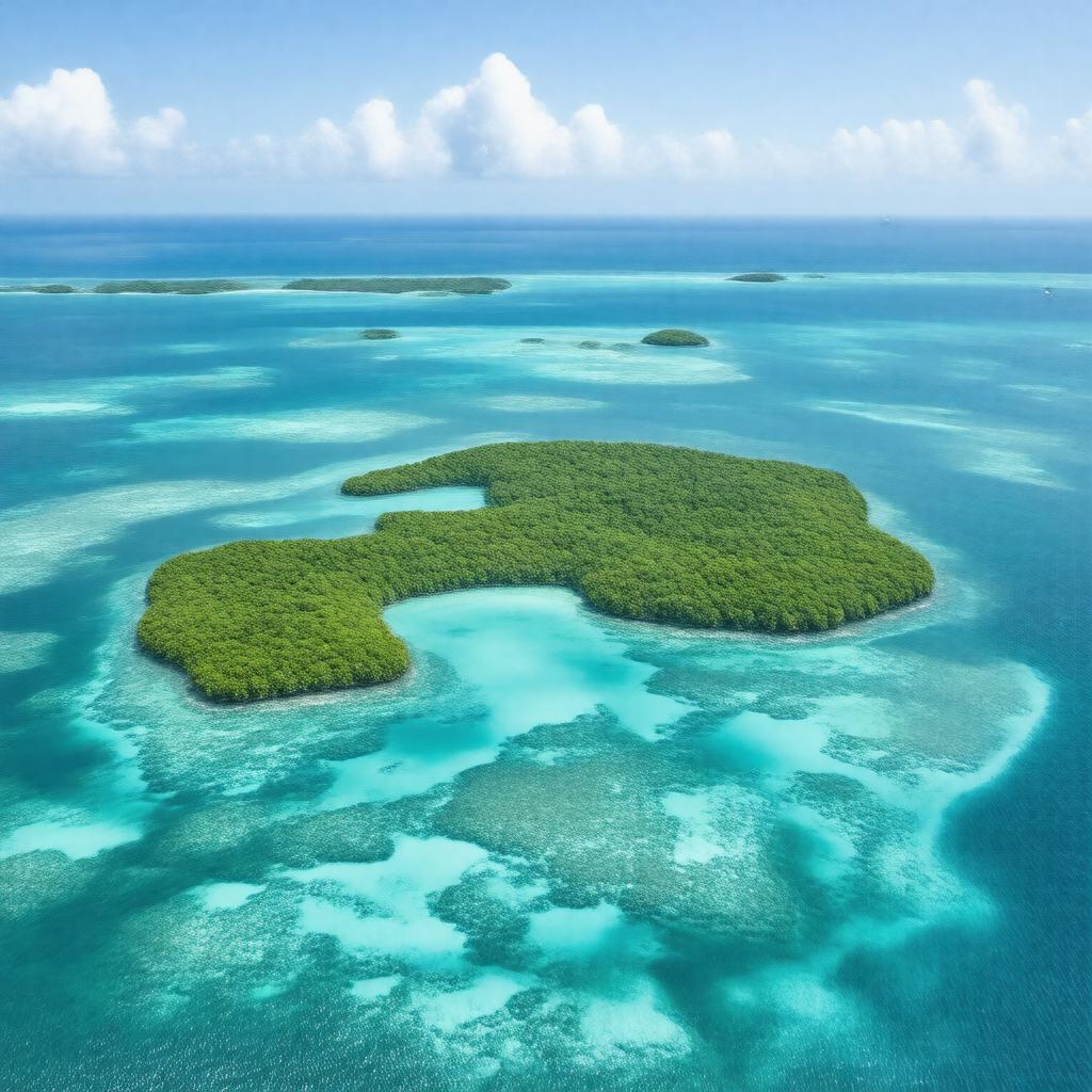 Click to view larger image AI-created image of Papahānaumokuākea Marine National Monument