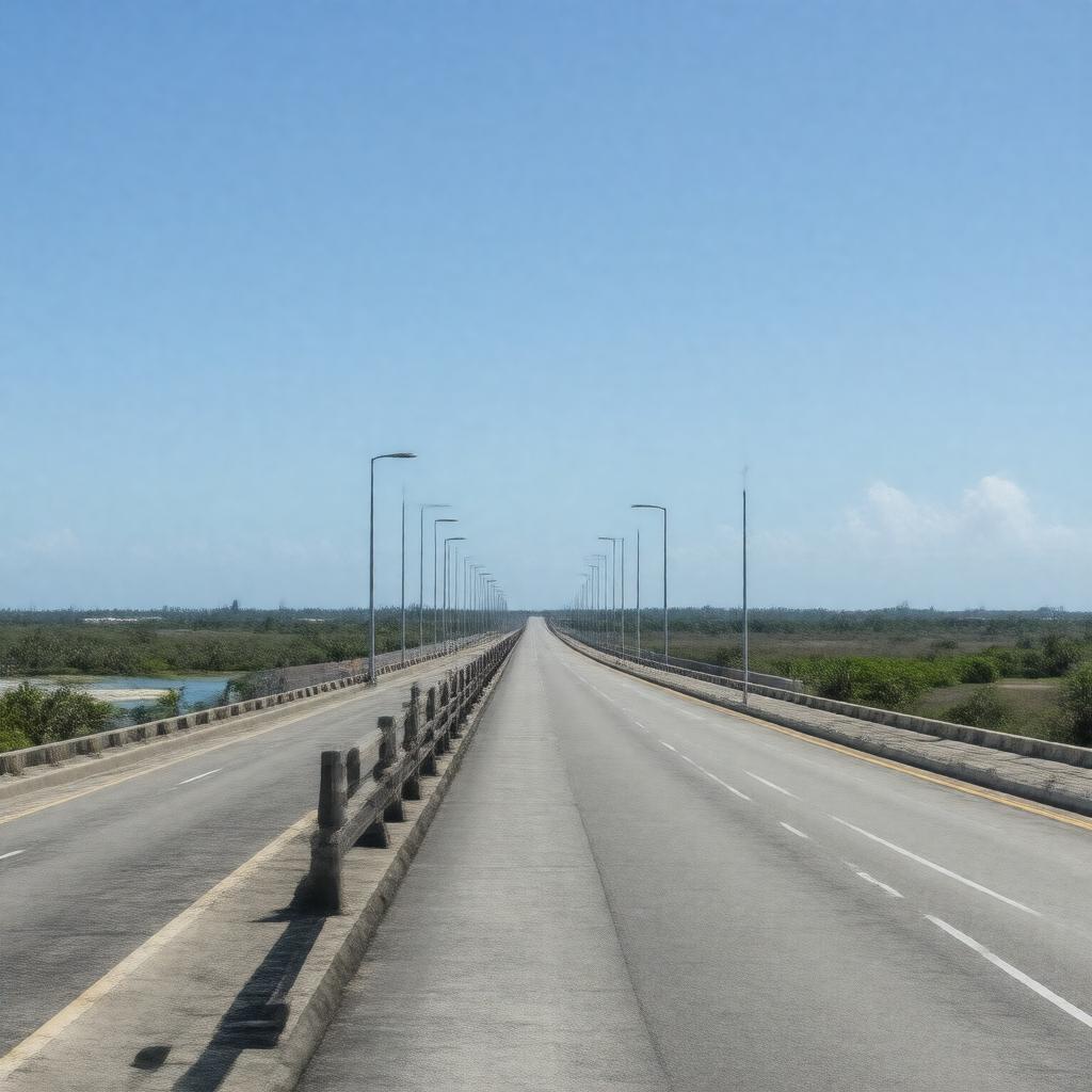 AI-created image of Paradise Island Bridge