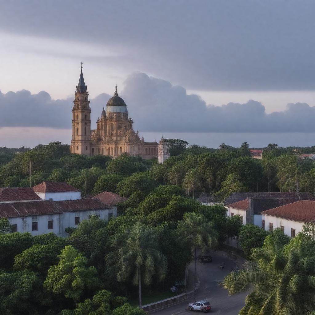 AI-created image of Paramaribo