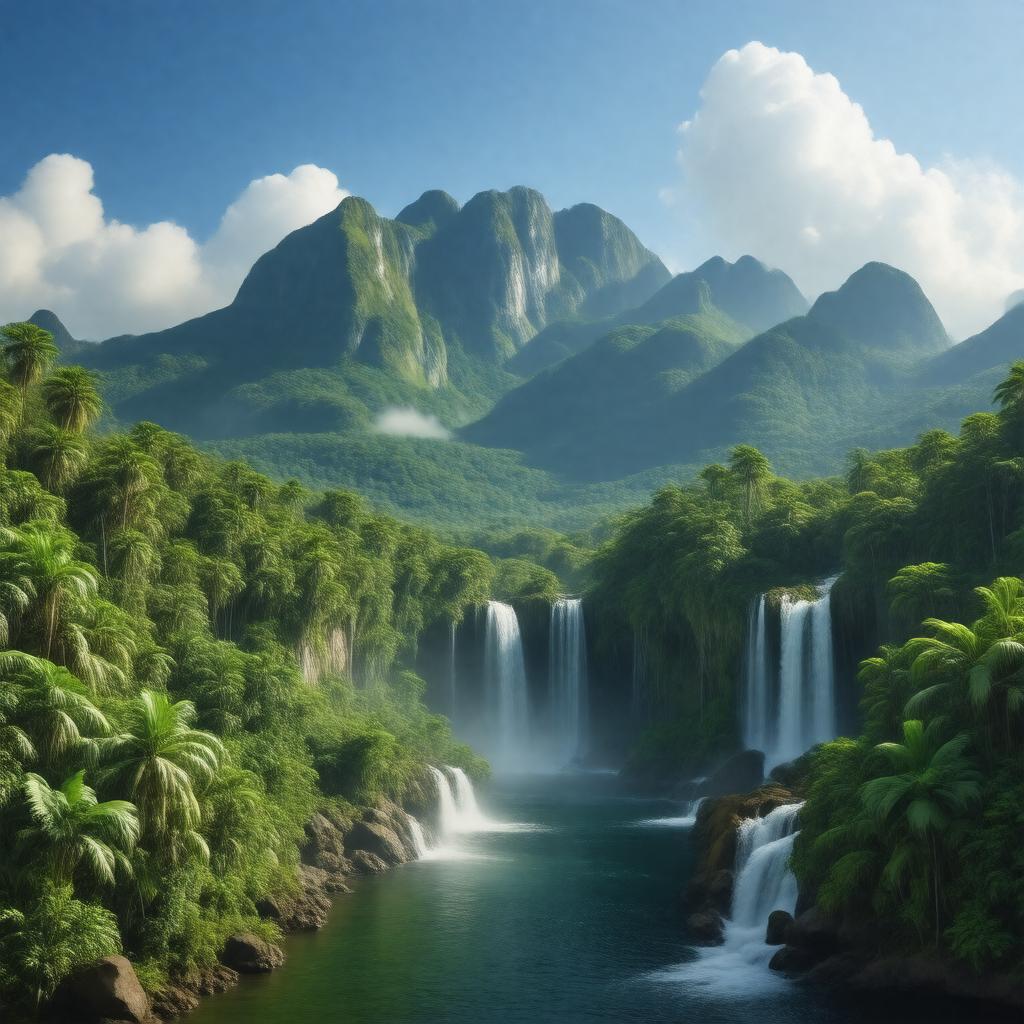 AI-created image of Parc National de la Guadeloupe (tentative list)