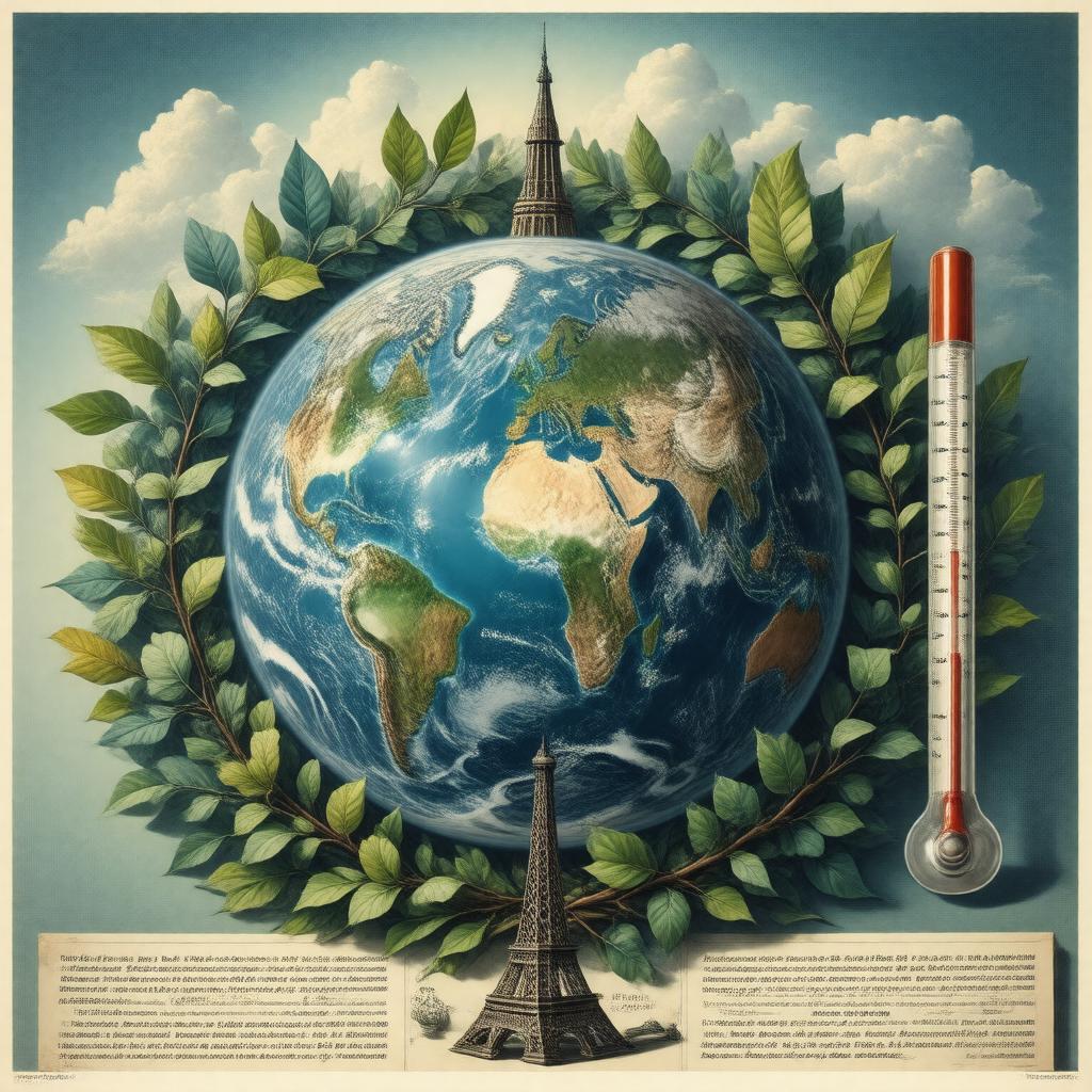 AI-created image of Paris Agreement