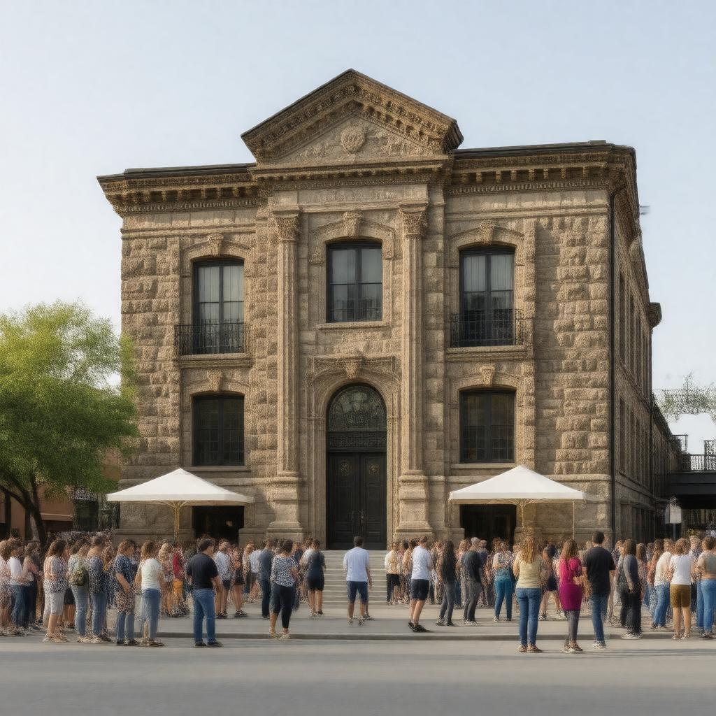 AI-created image of Paris Gibson Square Museum of Art