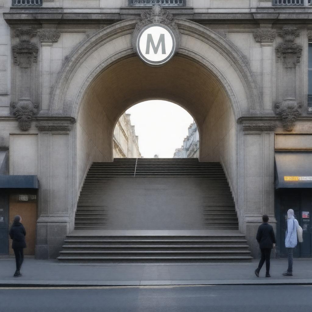 AI-created image of Paris Métro