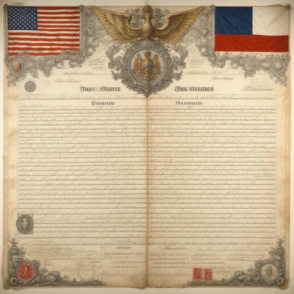 AI-created image of Paris Peace Treaties