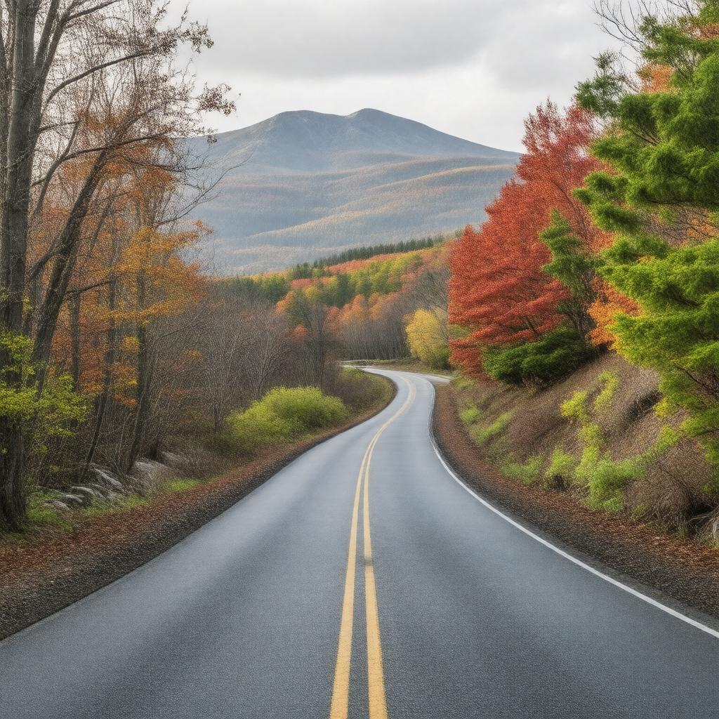 AI-created image of Park Loop Road
