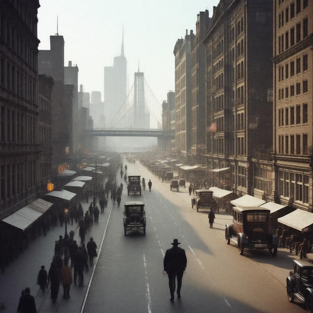 AI-created image of Park Row