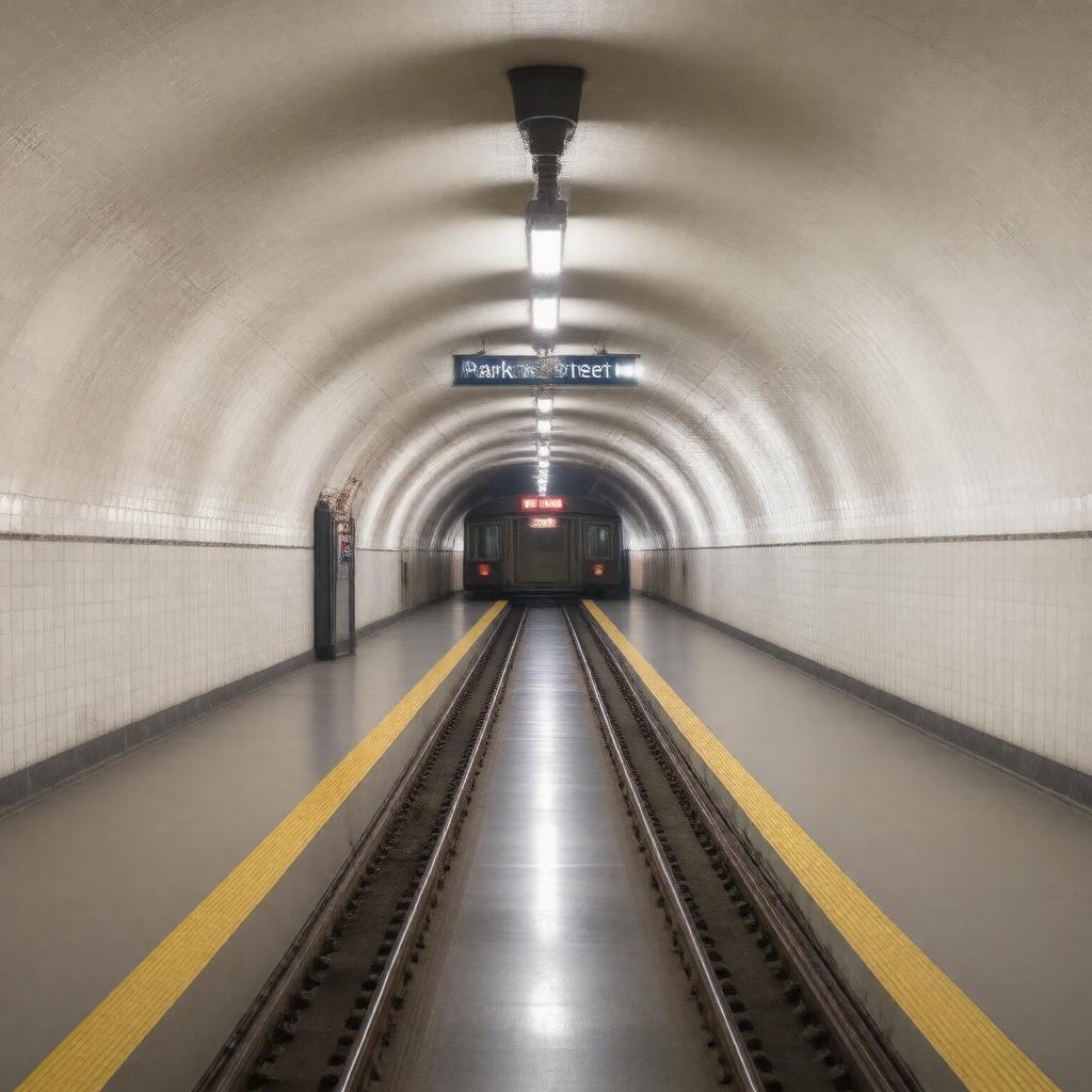AI-created image of Park Street station