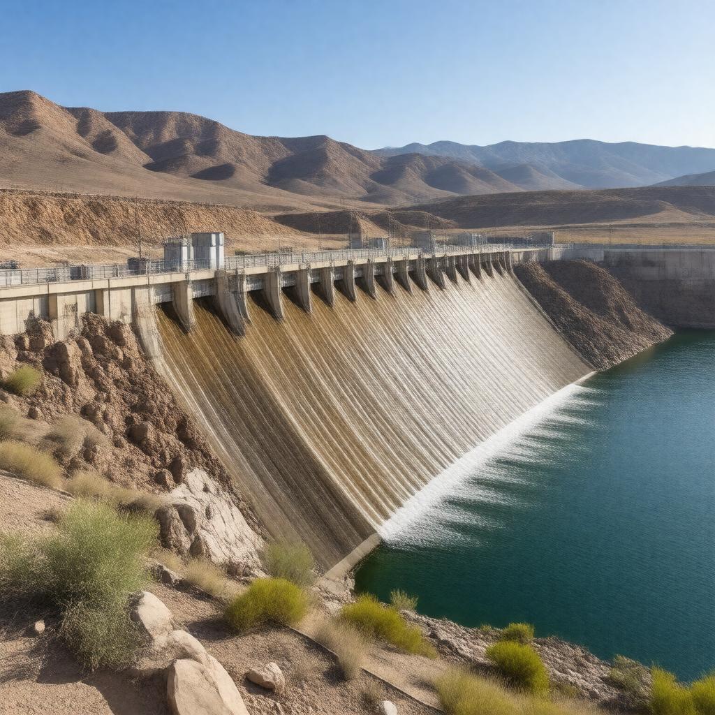 Click to view larger image AI-created image of Parker Dam