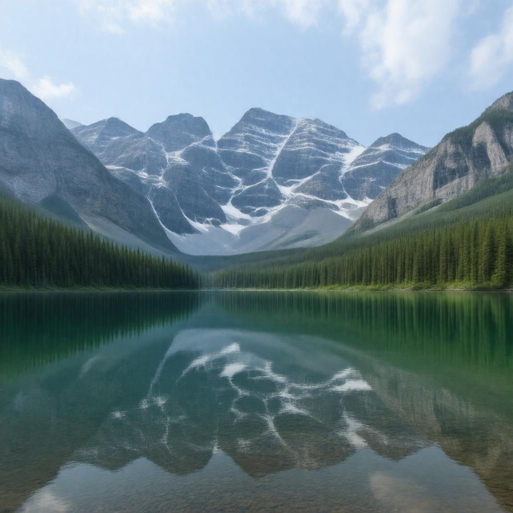 AI-created image of Parker Ridge Lake