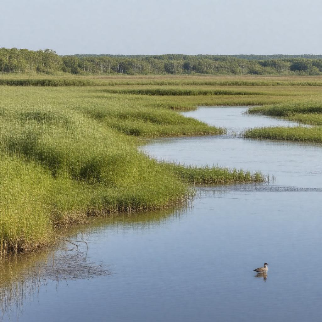 AI-created image of Parker River National Wildlife Refuge
