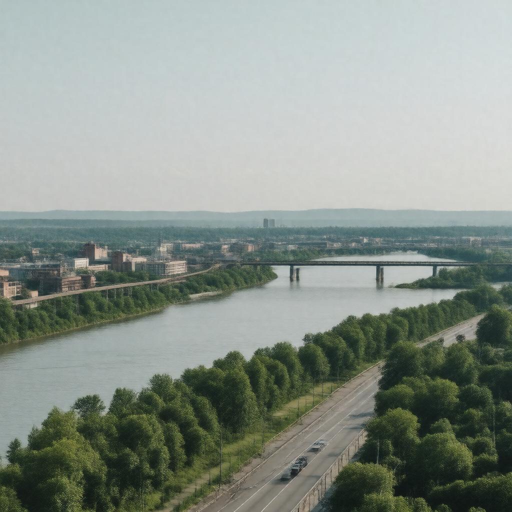 AI-created image of Parkersburg, West Virginia, USA