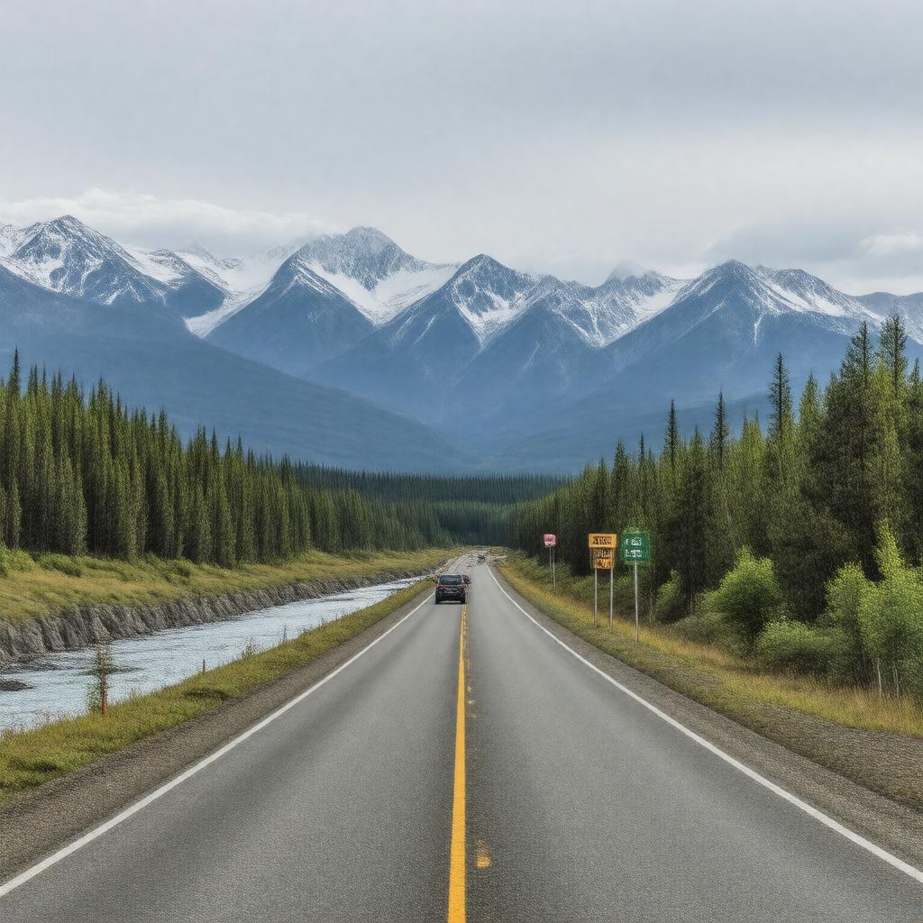 AI-created image of Parks Highway