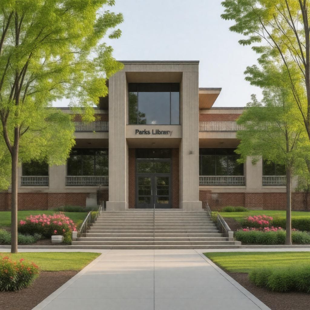 Click to view larger image AI-created image of Parks Library