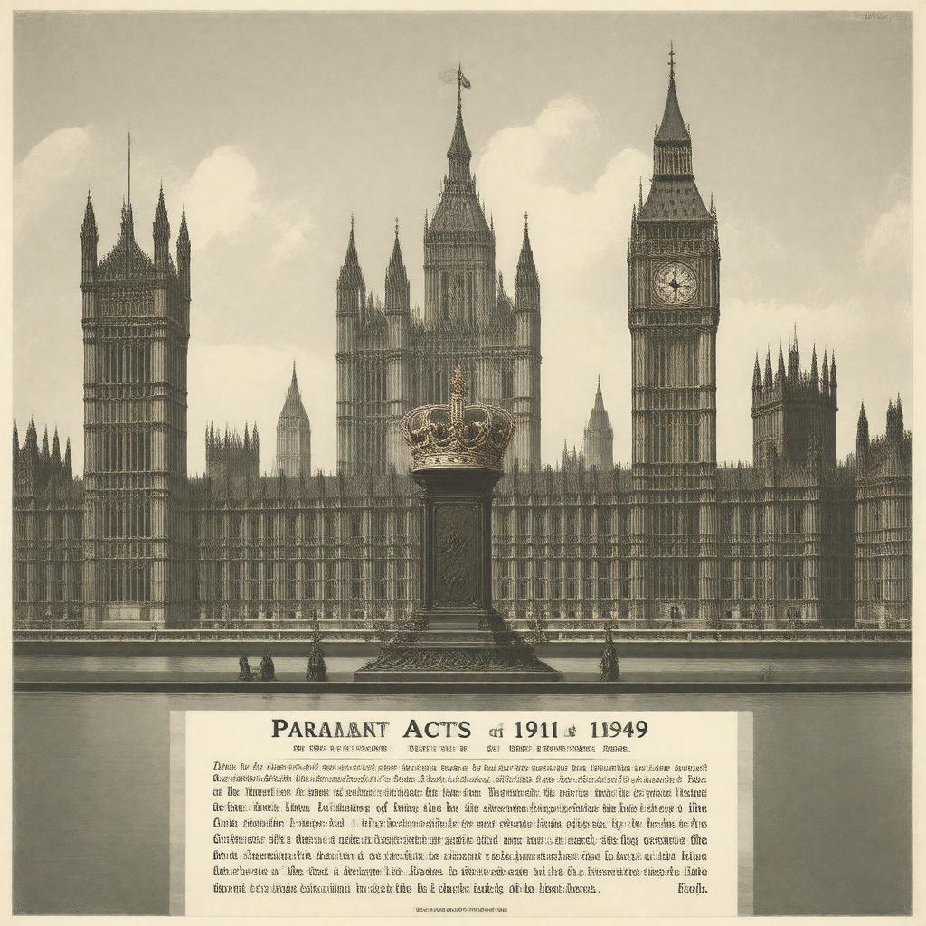 AI-created image of Parliament Acts (1911, 1949)