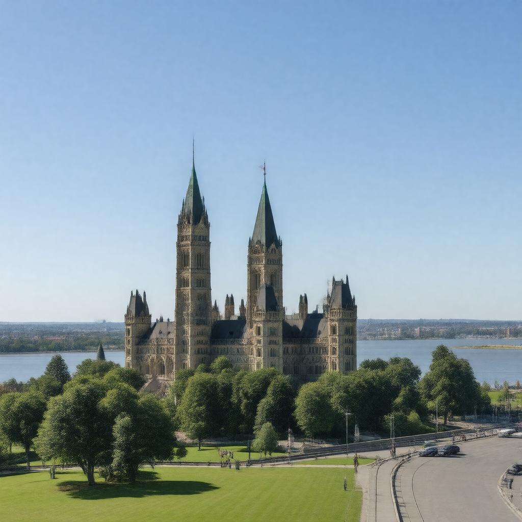 AI-created image of Parliament Hill (Ottawa)