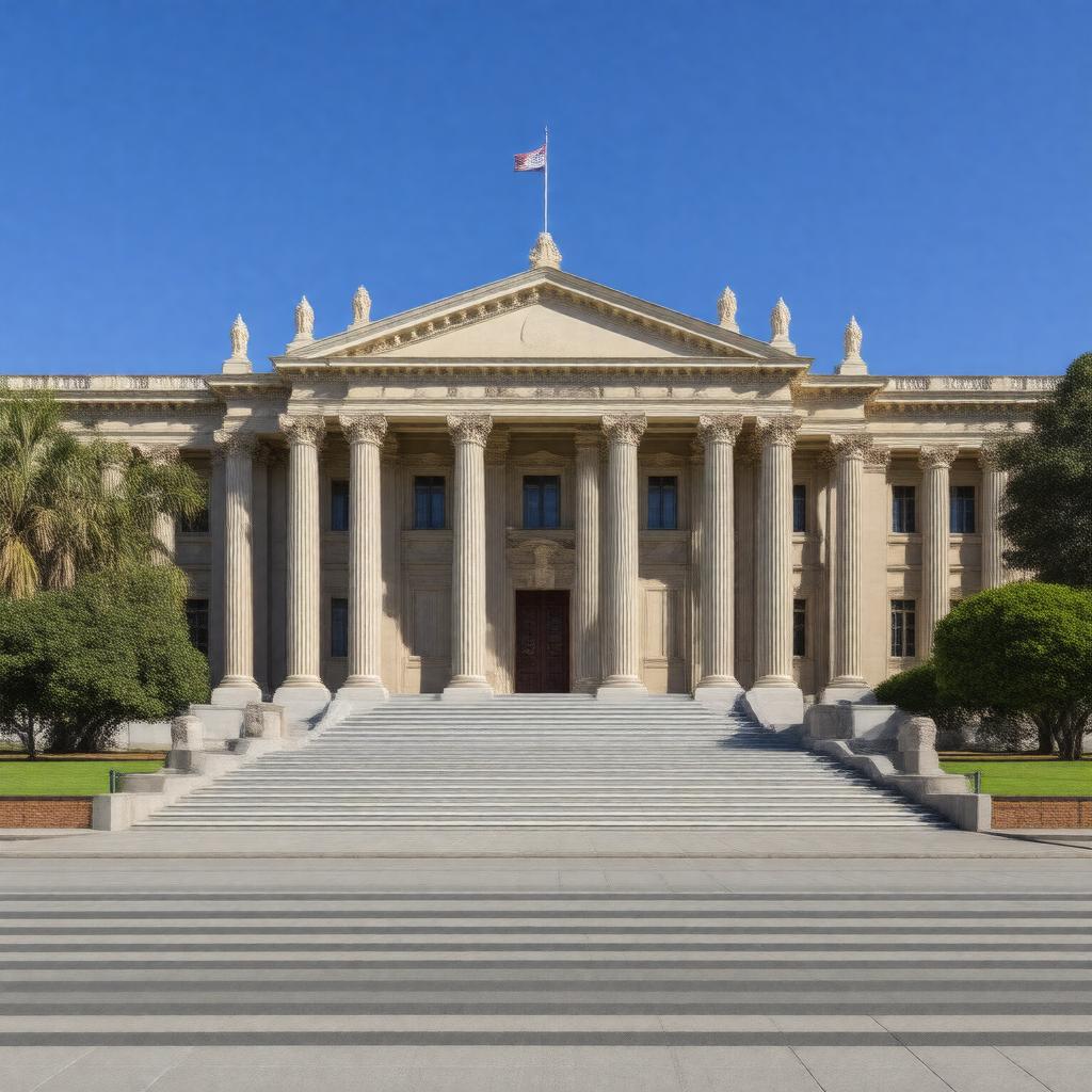 AI-created image of Parliament House, Adelaide