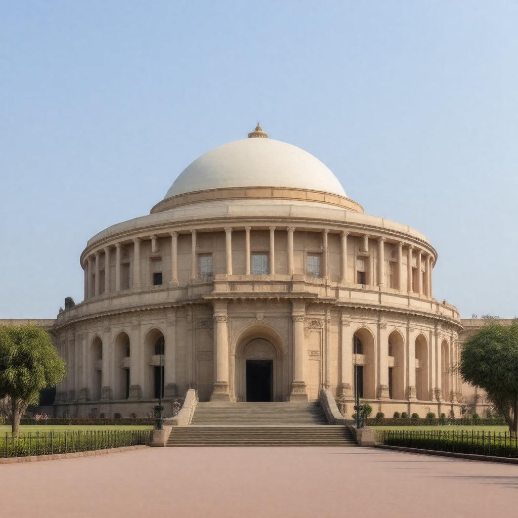 AI-created image of Parliament House, New Delhi